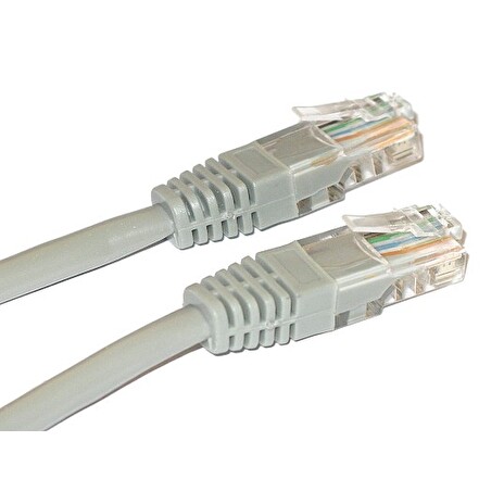 XtendLan Patch kabel Cat 5e UTP 0,3m - šedý