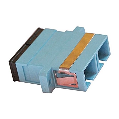 XtendLan SC-SC duplex adapter MM, OM3, azurová, do optických rozvaděčů