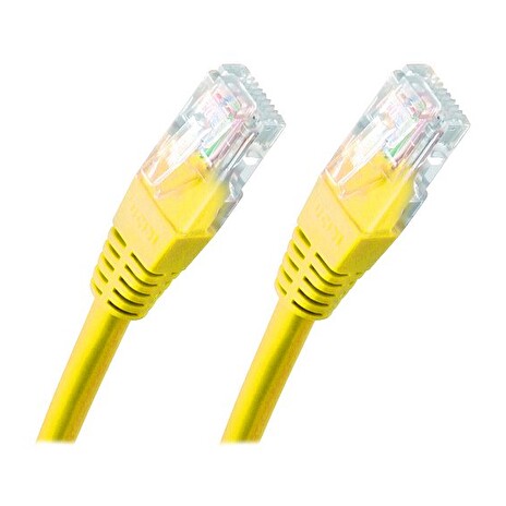 XtendLan Patch kabel Cat 5e UTP 1m - žlutý