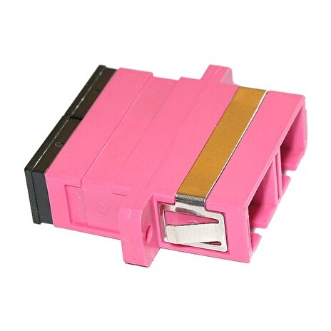 XtendLan SC-SC duplex adapter MM, OM4, fialová, do optických rozvaděčů