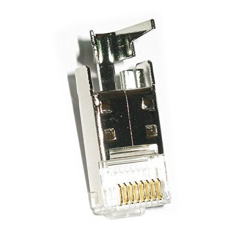 XtendLan Konektor STP RJ45 Cat 6 s lisovacím klipem