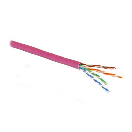 PLANET kabel UTP, drát, 4pár, Cat 5e, LS0H, Planet Elite, Dca (balení 305m) fialový