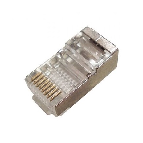 XtendLan Konektor STP RJ45 CAT5e, drát, stíněný, kulatý, 50u