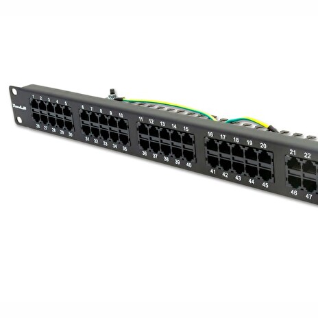 XtendLan Patch panel 19", 50 portů, CAT3, 1U