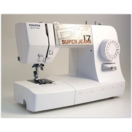 TOYOTA Super Jeans J17W šicí stroj (použitý) (Jeans17W, J17W, bílý)