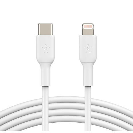 BELKIN kabel USB - C - Lightning, 1m, bílý