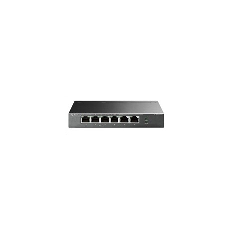TP-Link switch TL-SF1006P, 6x 10/100Mb/s RJ45, Ports 1-4 PoE+ 67W, fanless