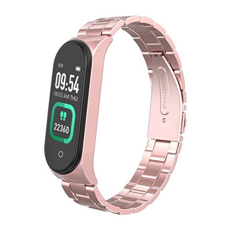 Náramek SMARTOMAT SUNSET 4 PRO ROSE GOLD kovový řemínek
