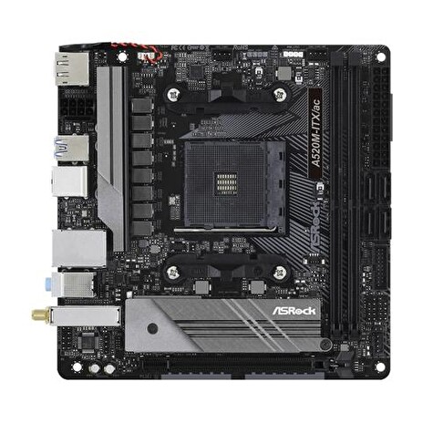 ASROCK MB A520M-ITX/AC (AM4, amd A520, mini ITX, 2xDDR4 4733+, VGA+HDMI, WIFI)