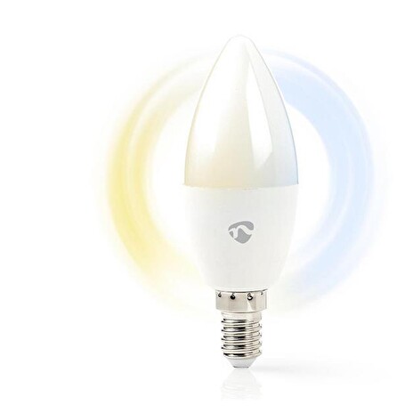 Smart LED žárovka E14 4.5W bílá NEDIS WIFILW13WTE14 WiFi Tuya