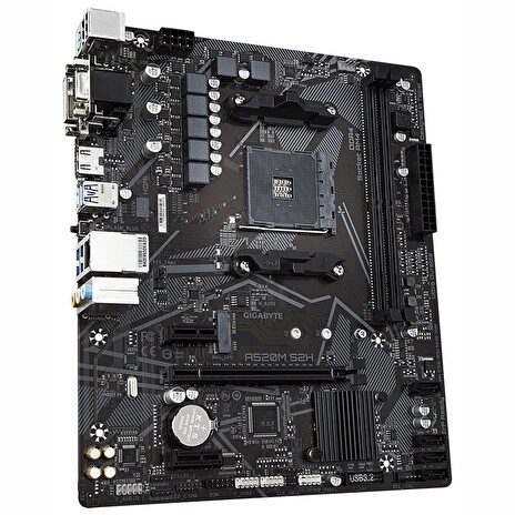 GIGABYTE A520M S2H / AMD A520 / AM4 / 2x DDR4 DIMM / D-Sub / DVI-D / HDMI / M.2 / mATX
