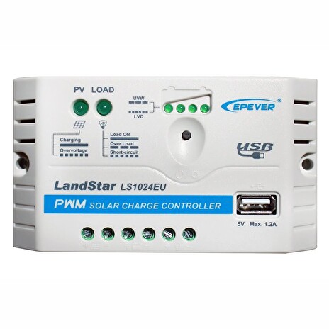 EPEVER LS1024EU solární PWM regulátor 12/24V, 10A, vstup 30V/50V