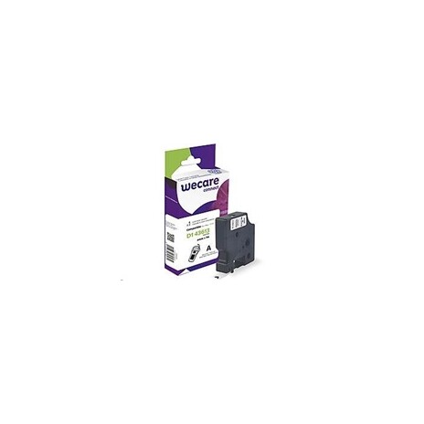 WECARE páska pro DYMO S0720780,Black/White, 6mm x 7m