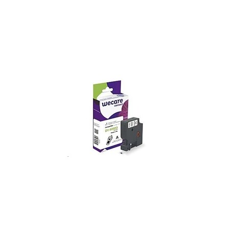 WECARE páska pro DYMO S0720680, Black/White, 9mm x 7m