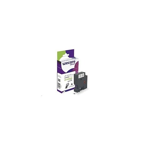 WECARE páska pro DYMO S0720530, Black/White, 12mm x 7m
