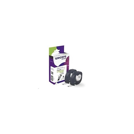 WECARE páska pro DYMO S0721610, Black/White, 2 x 12mm x 4m