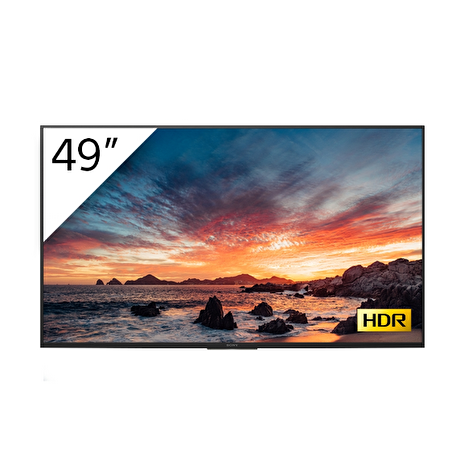 Sony FWD-49X80H/T - 49" Diagonální třída (48.5" zobrazitelný) - BRAVIA Professional Displays XH8 Series LED displej - s TV tuner - digital signage - Smart TV - Android TV - 4K UHD (2160p) 3840 x 2160 - HDR - osvětlený na okraji - černá