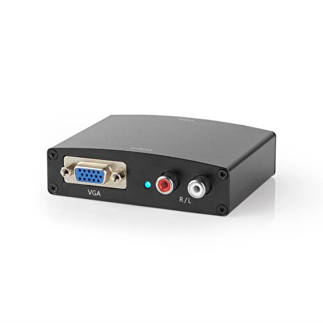 Nedis VCON3450AT - Převodník HDMI na VGA | 1cestný - HDMI vstup | VGA + 2x RCA (L/R) Výstup