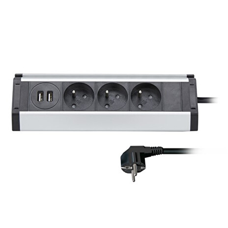 Prodlužovací kabel 3 zásuvky 1,5m SOLIGHT PP104USB