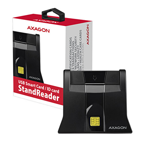 AXAGON CRE-SM4, USB externí StandReader čtečka kontaktních karet Smart card (eObčanka)
