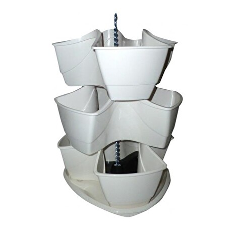 Květináč na bylinky COUBI HERBAL bílý 29,5cm