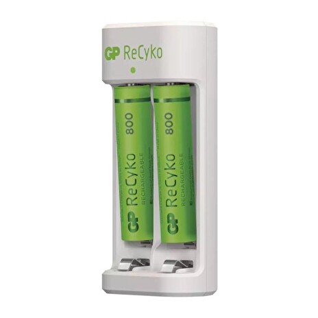 Nabíječka baterií GP Eco E211 + 2xAAA ReCyko 800
