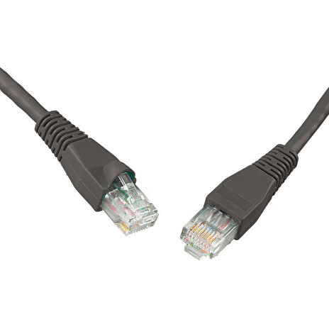SOLARIX Patch kabel CAT5E UTP PVC 3m černý snag-proof
