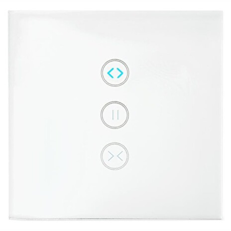 NEDIS Wi-Fi chytrý spínač/ nástěnný/ řídící jednotka záclon, rolet a žaluzií/ Android/ iOS/ Nedis® SmartLife/ bílý