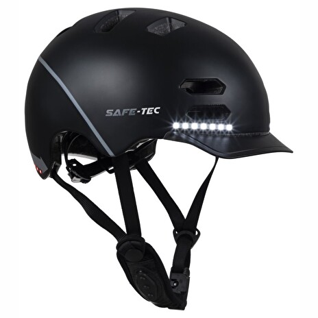 SAFE-TEC Chytrá Bluetooth helma/ SK8 Black M