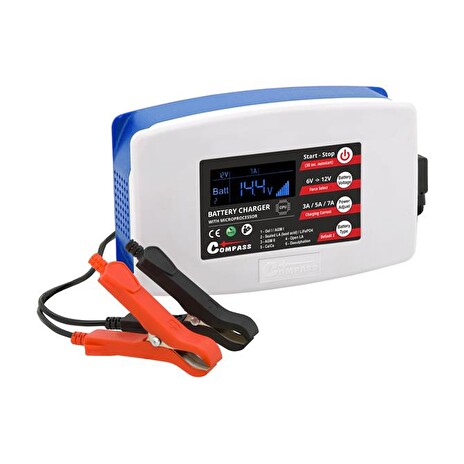Nabíječka COMPASS 07159 6/12V 7Amp PB/GEL/LiFePO4