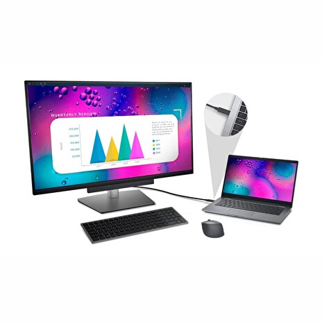 Dell P3221D LCD 32"/8ms/1000:1/HDMI/USB 3.0/USB-C/DOCK/DP/2560x1440/IPS panel/cerny