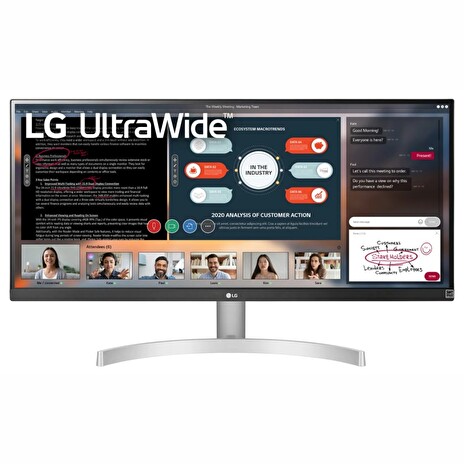 LG monitor 29WN600 29" IPS ultrawide / 2560 x 1080/ 250cdm2/ 5ms / HDMI/ DP / černý