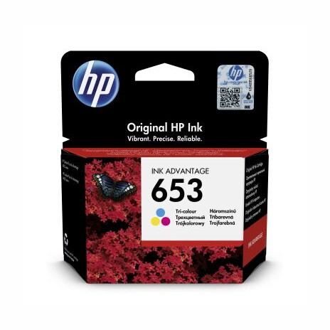 HP 653 tříbarevná inkoustová náplň (3YM74AE)