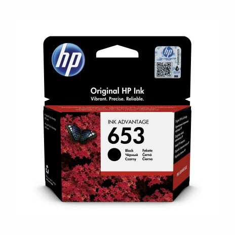 HP 653 černá inkoustová náplň (3YM75AE)