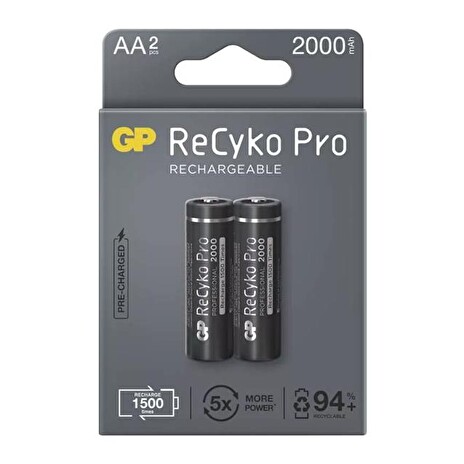 Baterie AA (R6) nabíjecí 1,2V/2000mAh GP Recyko Pro 2ks