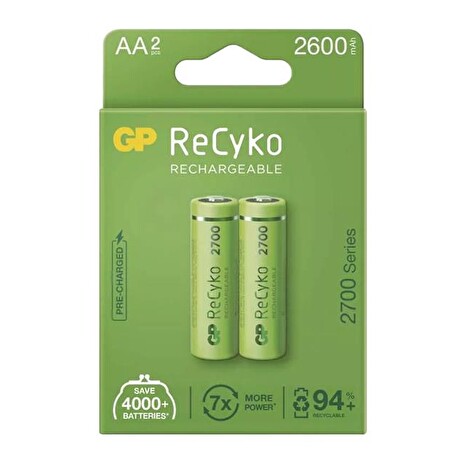Baterie AA (R6) nabíjecí 1,2V/2600mAh GP Recyko 2ks