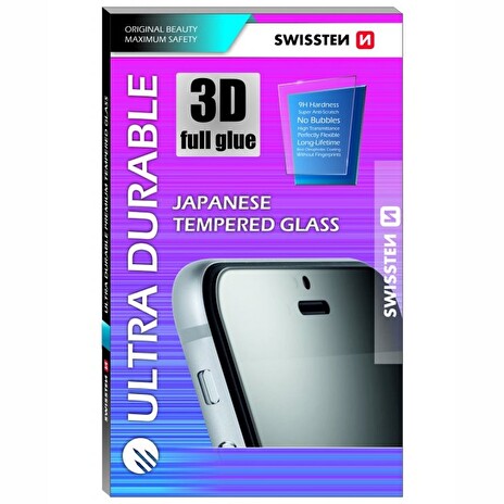 Swissten sklo Ultra Durable 3D FullGlue Glass pro iPhone 6 Plus/6s Plus černé