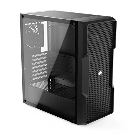 SILENTIUMPC case Regnum RG6V TG Midi Tower, window, černá