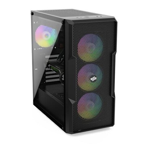 SILENTIUMPC case Regnum RG6V EVO TG ARGB Midi Tower, window, černá