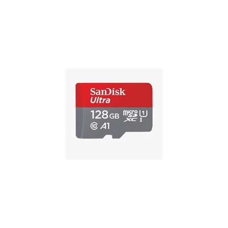 SanDisk MicroSDXC karta 128GB Ultra (100MB/s, Class 10, Android) + adaptér