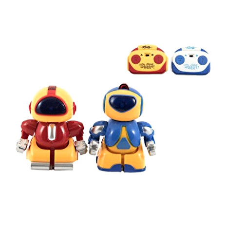 Robot Teddies se světlem 8cm 2ks
