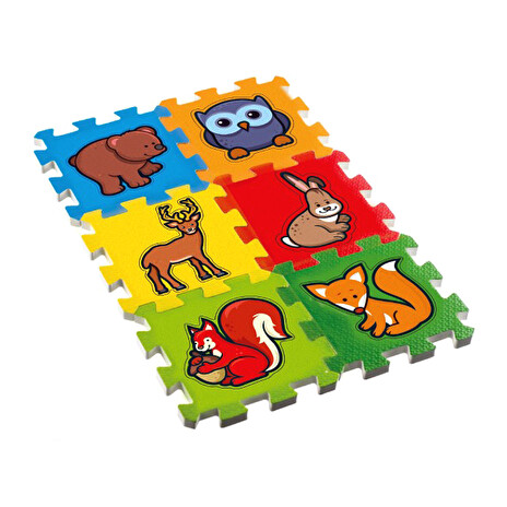 Dětské puzzle TEDDIES Moje první lesní zvířátka pěnové 6ks