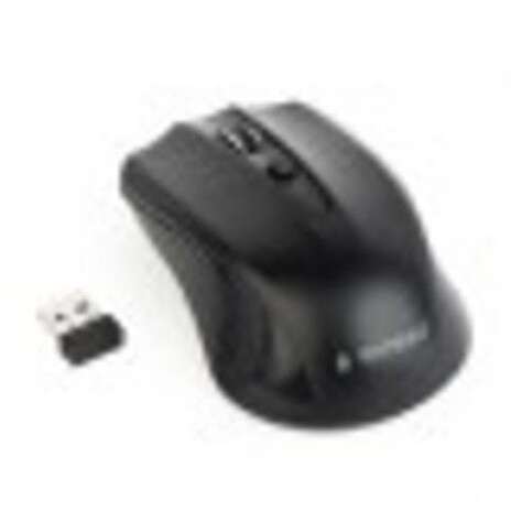 GEMBIRD myš MUSW-4B-04, černná, bezdrátová, USB nano receiver