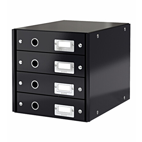 LEITZ Zásuvkový box Click&Store, 4 zásuvky, černá