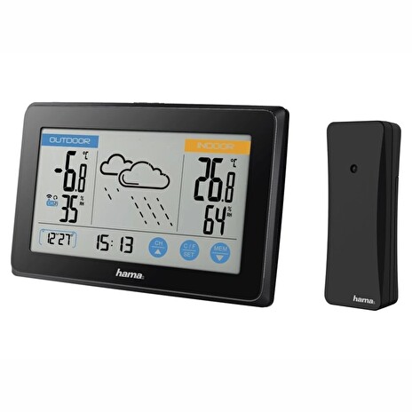 HAMA meteostanice Touch/ černá