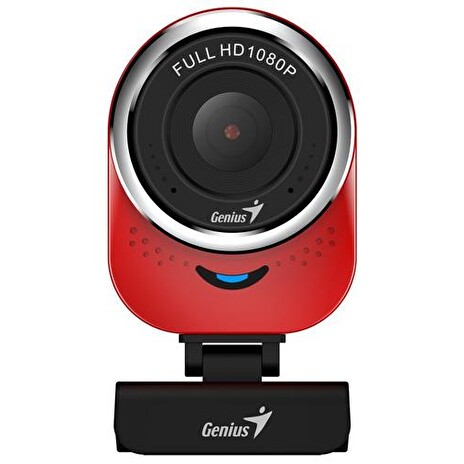 GENIUS VideoCam Webkamera Genius QCam 6000 červená Full HD 1080P, mikrofon, USB 2.0