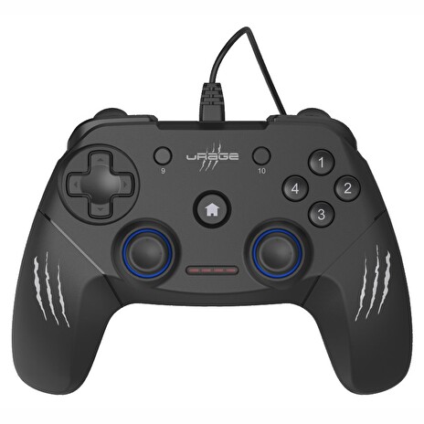 HAMA uRage gamepad Vendetta 100/ USB/ 8-směrový ovladač/ pro PC/ 2 m/ černý