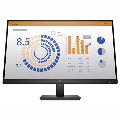 HP P27q G4 27"/ 2560x1440/ IPS/ 5ms/ 250 cd/ m2/ VGA/ matný/ Černý