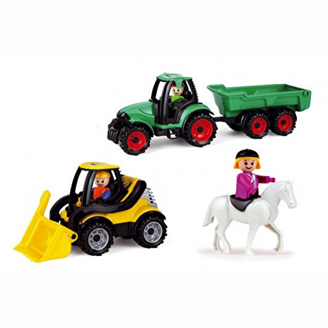 Dětský traktor s bagrem Lena Truckies 36cm