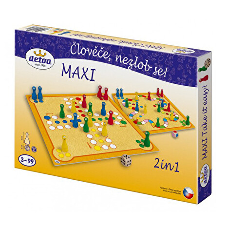 Hra stolní DETOA Maxi Člověče, nezlob se!